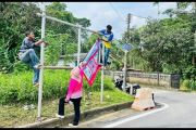 ติดป้ายประชาสัมพันธ์รณรงค์สร้างเสริมสุขภาพเชิงรุกเพื่อลดภาวะคลอดก่อนกำหนด